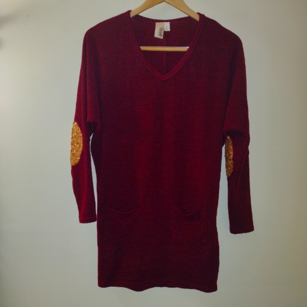Francesca's Collection Red Sweater Dress